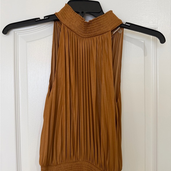 Elie Tahari High Low Dress in Rich Brown - Picture 4 of 7